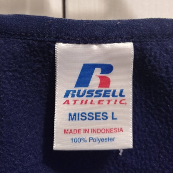 Georgia Tech Men’s V-Neck Russell Athletic Team Color Stitched logo Sweater - Picture 7 of 14